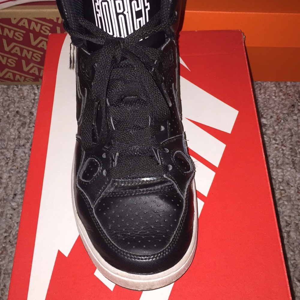 Black high top Air Force Ones